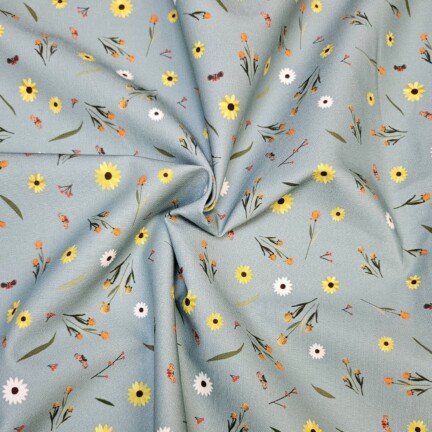 COTTON | OVER THE HILL VIEW SITE (Ocean Blue)
