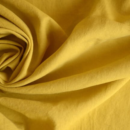 PRE-WASHED LINEN/COTTON | PLAIN (Yellow)