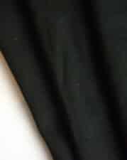 PRE-WASHED LINEN/COTTON | PLAIN (Black)