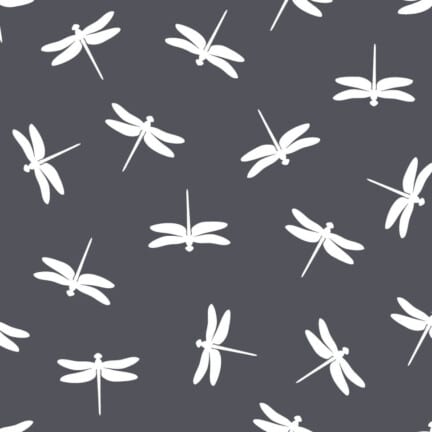 COTTON | DRAGONFLIES (Black)