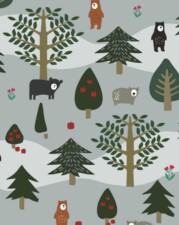 COTTON | BEAR LAND (Light Grey)