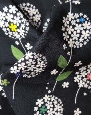 COTTON | FLOWER BALLOON (Black)