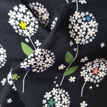 COTTON | FLOWER BALLOON (Black)