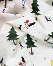 LINEN/COTTON | DOG WALKERS (White)