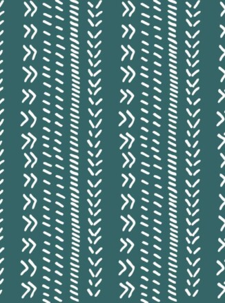 ECO-LAMINATED TWILL | FOOTPRINTS (Green)