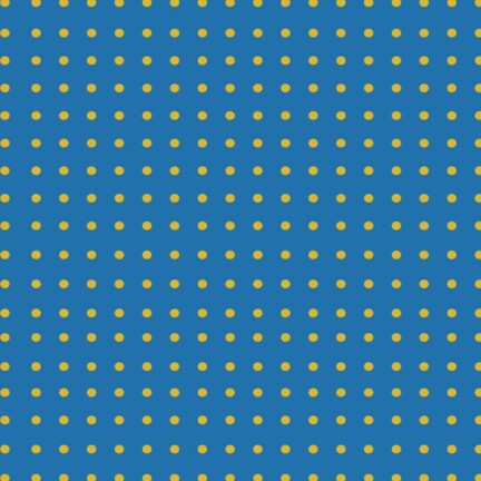 ECO-LAMINATED LINEN | ELDERBERRY DOTS (Blue)