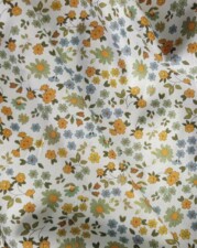 TWILL COTTON | VINTAGE FLOWER (White)
