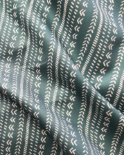 TWILL COTTON | FOOTPRINTS (Green)