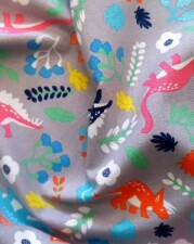 COTTON | DINOSAURS (Grey)