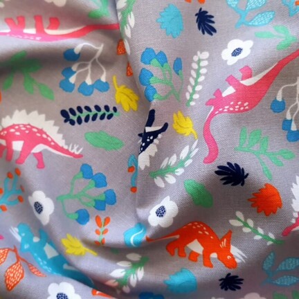 COTTON | DINOSAURS (Grey)