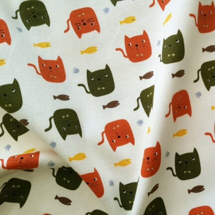 COTTON | CATS (White)