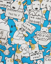 COTTON | DOG (Blue)