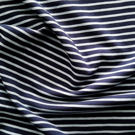 JERSEY | STRIPE (Navy & Grey)