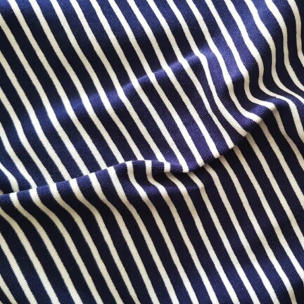 JERSEY | STRIPE (Navy & White)