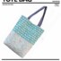 Two-tone tote bag front of pattern. Tote bag using 2 different fabrics. level beginner