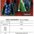 William and Oliver's hoodie back of pattern. 5 colourful jackets hanging by pegs from a coat hanger. Fabric requirements
