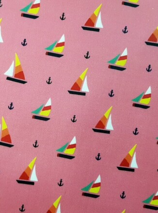 LAMINATED | SAIL BOATS (Pink)