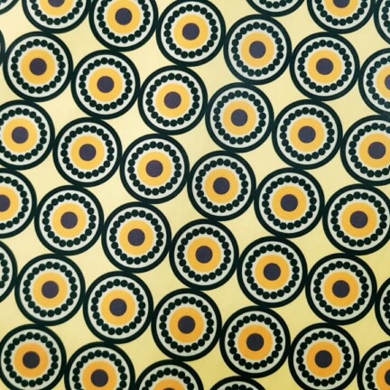 LAMINATED | GEOMETRIC CIRCLES (Yellow)
