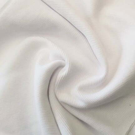 RIB | SOLID LONG QUARTER (White)