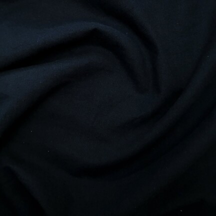 PRE-WASHED LINEN/COTTON | PLAIN (Navy)