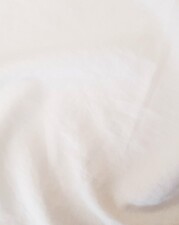 PRE-WASHED LINEN/COTTON | PLAIN (White)