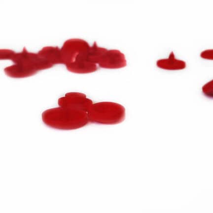 PLASTIC SNAPS | 12.4mm (Red)