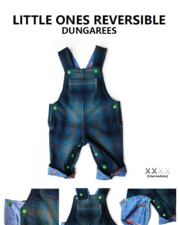 KIDS | LITTLE ONE'S REVERSIBLE DUNGAREES 0 - 2 YEARS