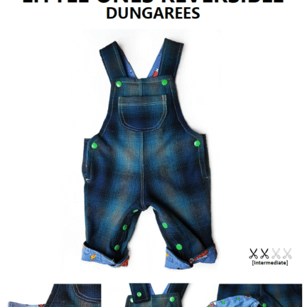 KIDS | LITTLE ONE'S REVERSIBLE DUNGAREES 0 - 2 YEARS