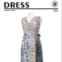 Mia Overlap Dress sewing pattern cover, SJP-A2203, showing a sleeveless wrap-style maxi dress in mixed floral fabrics – sage green rose print bodice and side panel with a contrasting navy floral centre panel, tied at the waist, displayed on a mannequin.