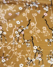 LINEN/COTTON | CHERRY BLOSSOM (Mustard)