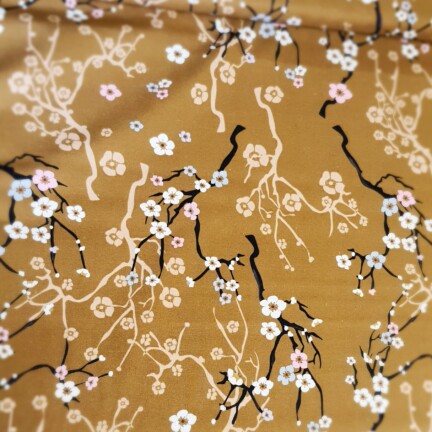 LINEN/COTTON | CHERRY BLOSSOM (Mustard)