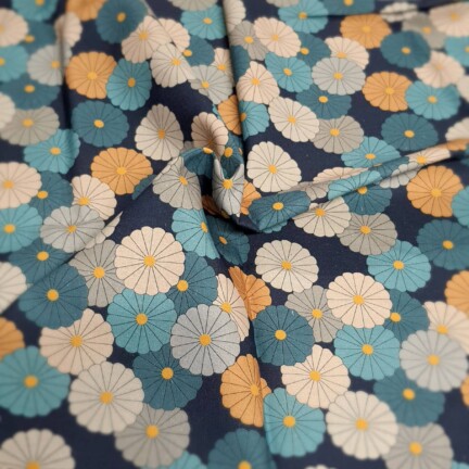 LINEN/COTTON | FLOWERELLA (Navy)