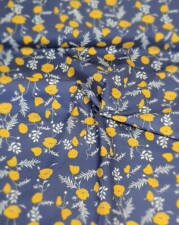 LINEN/COTTON | CALIFORNIA POPPY (Navy)