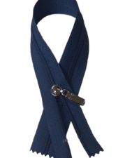12'' ZIP | SILVER (Navy)