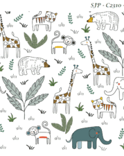 QUILTING COTTON | WE ARE FAMILY (White)