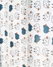 ECO-LAMINATED | LINE-UP SHEEP (White)