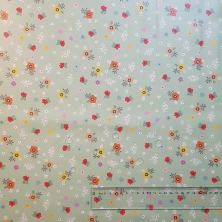 ECO-LAMINATED | PANSIES (Tea Green)