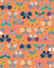 COTTON | BUTTERFLIES (Orange)