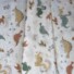 DOUBLE GAUZE COTTON | HAPPY DINOS (White)