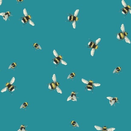 COTTON | BEE WORLD (Teal)