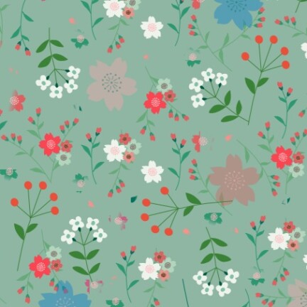 ECO-LAMINATED | MY LITTLE GARDEN (Pistachio)