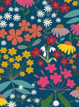 COTTON | STOURHEAD GARDEN (Navy)