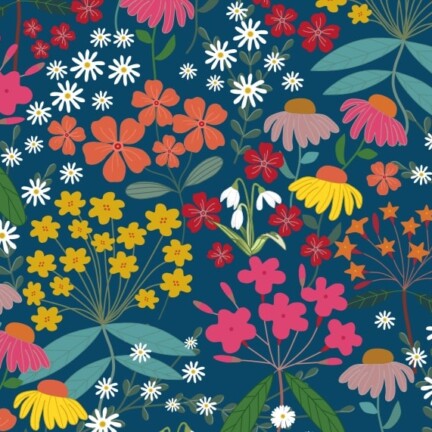 COTTON | STOURHEAD GARDEN (Navy)