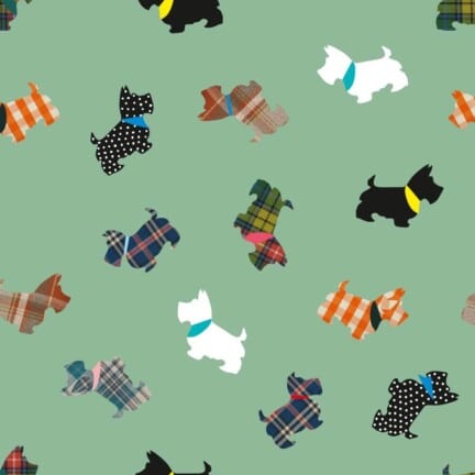 COTTON | SCOTTISH TERRIER (Green)