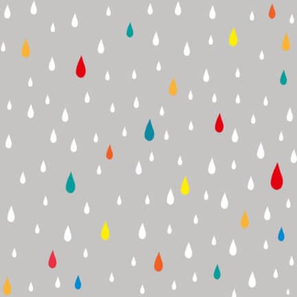 COTTON | RAINDROPS (Grey)