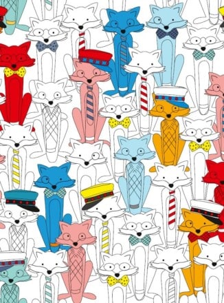 COTTON | CRAZY FOX (White)