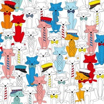 COTTON | CRAZY FOX (White)