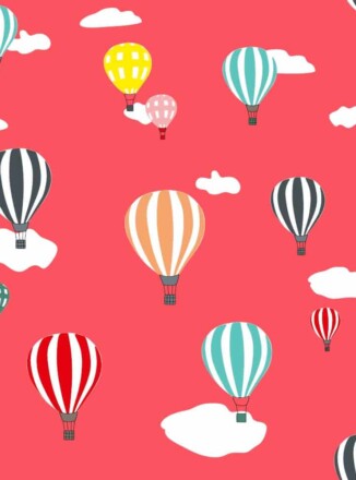 COTTON | HOT AIR BALLOON (Red)
