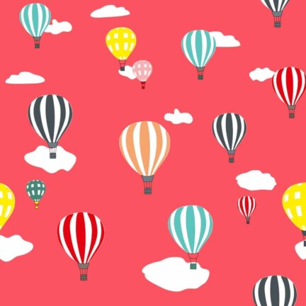 COTTON | HOT AIR BALLOON (Red)