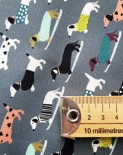 COTTON JERSEY | DACHSHUNDS (Green)